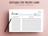 Christmas Recipe Card Template Free Editable 237 Best Recipe Cards Images In 2020 Recipe Cards