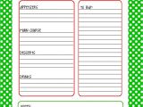 Christmas Recipe Card Template Free Editable Christmas Menu Planner Free Printable 25 Days to An