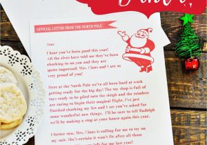 Christmas Recipe Card Template Free Editable Grab This Free Printable Letter From Santa with Images