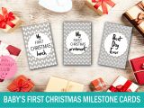 Christmas Restaurant Gift Card Deals Baby S First Christmas Milestone Cards
