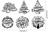 Christmas Rubber Stamps for Card Making Buzhi Craft Stamps Set Background Clear Stamps Silicone Clear Seal Stamp Rubber Stamps for Card Making Decoration and Diy Scrapbooking Album Paper