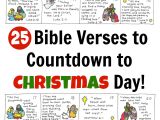 Christmas Scripture for Christmas Card Bible Verse Advent Countdown for Kids Free Printable