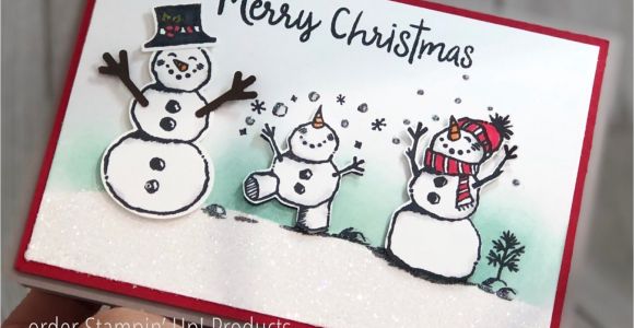 Christmas Stamps for Card Making Uk Stampin Up Leave A Little Sparkle Stamped Christmas