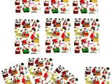 Christmas Stickers for Card Making Amazon Com Nipitshop 10 Sheets Merry Christmas Santa
