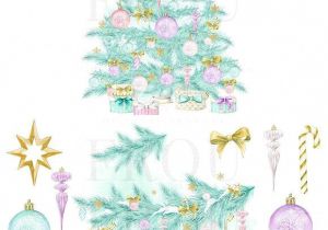Christmas Stickers for Card Making Watercolor Christmas Pastel Clipart Christmas Watercolor