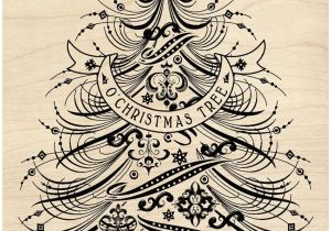 Christmas Tree Stamps for Card Making Inkadinkado O Christmas Tree Mounted Rubber Stamp 3 5 by 5