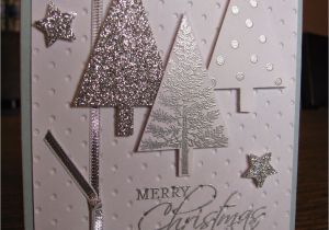 Christmas Tree Stamps for Card Making Su Festival Of Trees Stamp Set Tree Punch Silver
