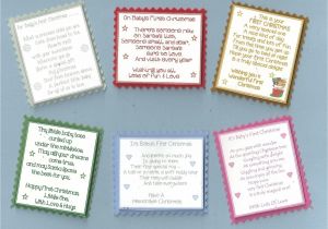 Christmas Verses for Card Making 6 top Value Baby S First Christmas Greeting Card Craft Gift