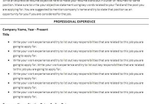 Chronological Resume format Word Free Chronological Resume Template Microsoft Word Free