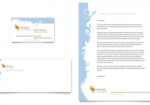 Church Business Cards Templates Free Christian Church Business Card Letterhead Template Design
