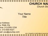 Church Business Cards Templates Free Church Business Card