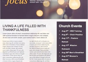 Church Email Templates Be the Light Church Newsletter Template Template