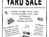 Church Yard Sale Flyer Template Church Yard Sale Flyer Gt Midwest Garage Sale
