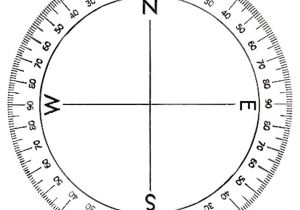Circular Protractor Template Diagram 360 Degree Circle Diagram