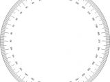 Circular Protractor Template Free Printable Protractor 180 360 Pdf with Ruler