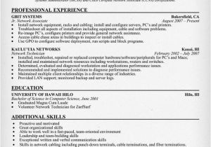 Cisco Network Engineer Resume Sample Network Engineer Resume Entry Level How to Write