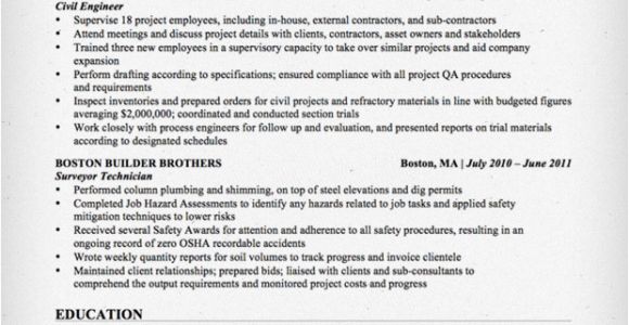 Civil Engineer Qs Resume Civil Engineering Resume Sample Resume Genius