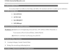 Civil Engineer Qs Resume Resume for the Position Of Dy Manager Qs Cum Planning