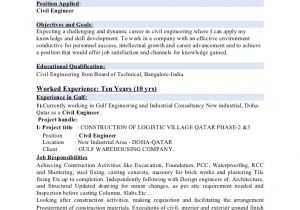 Civil Engineer Resume Achievements Civil Engineer