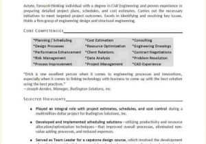 Civil Engineer Resume Achievements Make Project Manager Key Achievements Examples