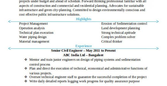 Civil Engineer Resume format Doc 20 Civil Engineer Resume Templates Pdf Doc Free