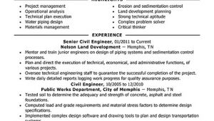 Civil Engineer Resume Headline Best Civil Engineer Resume Example Livecareer