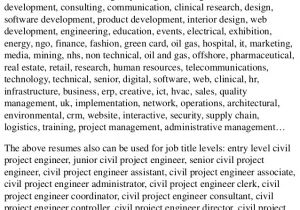 Civil Engineer Resume Headline top 8 Civil Project Engineer Resume Samples