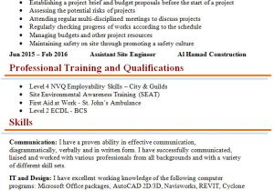 Civil Engineer Resume Model Civil Engineer Cv Template