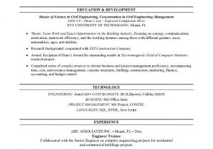 Civil Engineer Resume Objective Statements Latest Resume format Civil Engineer Resume Sample