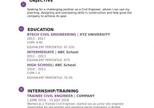 Civil Engineering Resume for Freshers Resume Templates for Civil Engineer Freshers Download Free