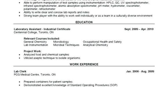 Civil Lab Technician Resume Sample Nice Quality Technician Resume Pattern Resume Examples