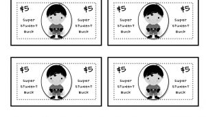 Classroom Bucks Template Super Student Bucks Math Rewards In One Teacher Idea