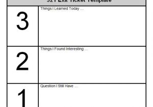Classroom Exit Ticket Template Exit Ticket Template Cyberuse
