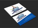 Cleaning Services Business Cards Templates Cleaning Service Business Card Template for Photoshop