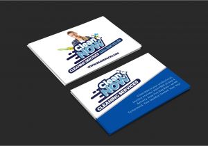 Cleaning Services Business Cards Templates Cleaning Service Business Card Template for Photoshop