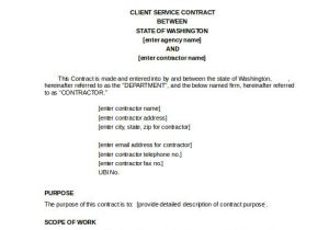 Client Service Contract Template 23 Simple Contract Template and Easy Tips for Your