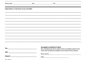 Client Service Contract Template Nice Sample Of Printable Blank Contract Template with
