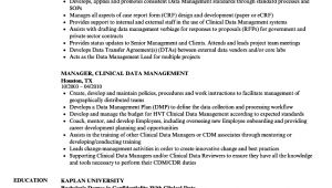 Clinical Data Management Resume Sample Manager Clinical Data Management Resume Samples Velvet Jobs