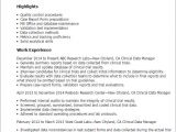 Clinical Data Management Resume Sample Professional Clinical Data Manager Templates to Showcase