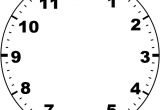 Clock Face Templates for Printing Clock Face Printable Kiddo Shelter