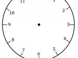 Clock Face Templates for Printing Clock Faces for Use In Learning to Tell the Time