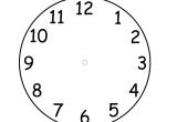 Clock Face Templates for Printing Printable Clock Face Template Pdf