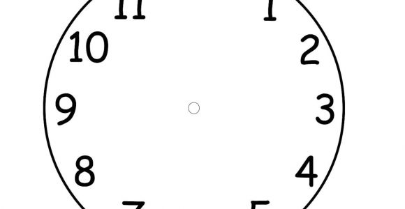 Clock Face Templates for Printing Printable Clock Face Template Pdf