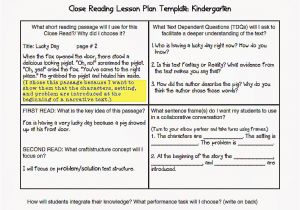 Close Reading Planning Template Common Core Blogger Common Core Lesson Plan Template