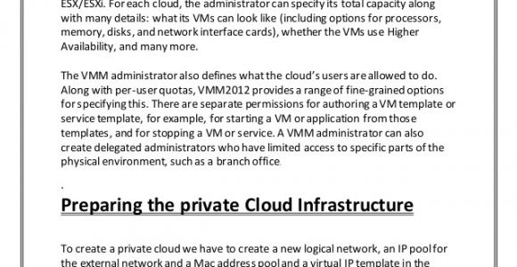 Cloud Services Proposal Template Private Cloud with System Center Project