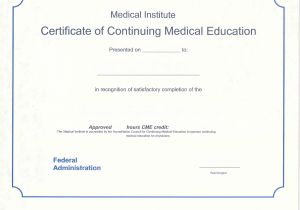 Cme Certificate Template Medical assistant Certificate Certificate Templates