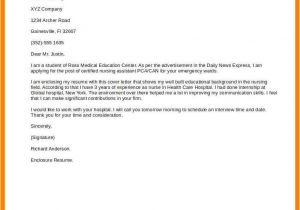 Cna Cover Letter with Little Experience Cna Cover Letter with Little Experience Resume for Cna