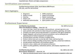 Cna Resume Sample Best Certified Nursing assistant Resume Example Livecareer