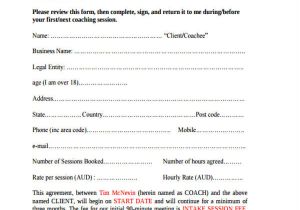Coaching Contracts Templates 12 Coaching Contract Templates Word Docs Free