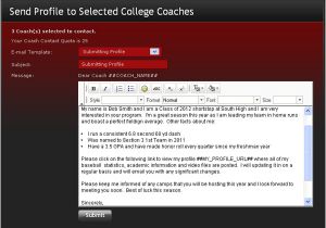 Coaching Email Template Letter to College Volleyball Coach order Custom Essay